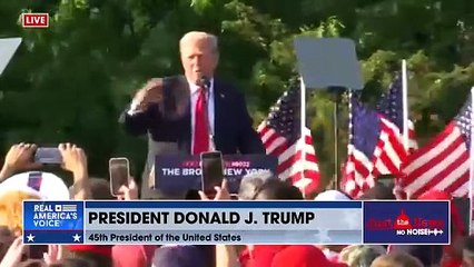 Trump pledges to rebuild the economy ‘the minute Crooked Joe Biden shuffles out the door’