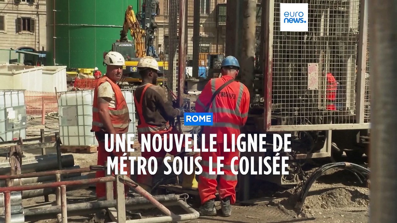 Rome : une ligne de métro sous le Colisée