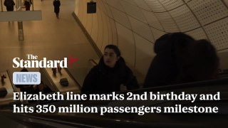 Elizabeth line marks 2nd birthday and hits 350million passengers milestone