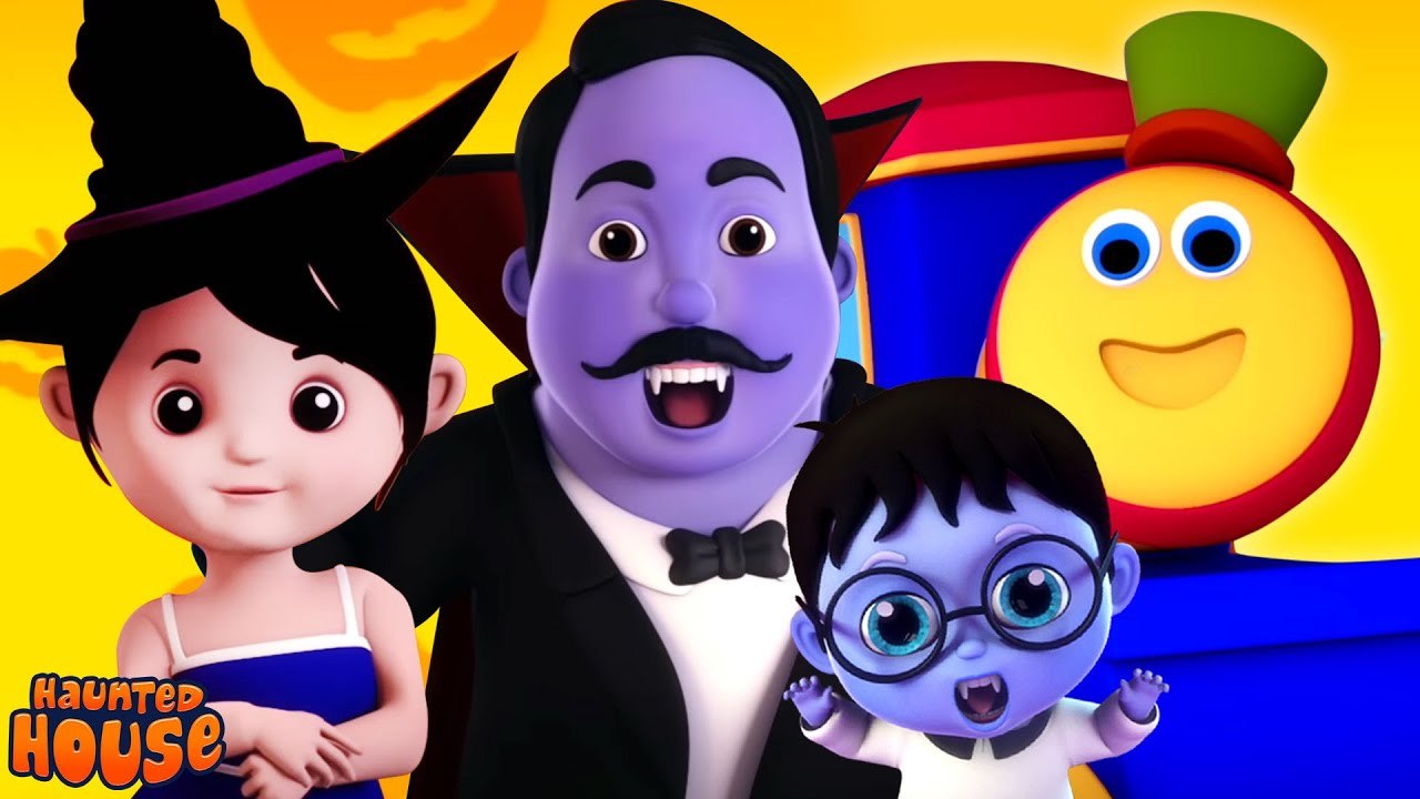 Daddy Monster | Halloween Finger Family Song + More Bob The Train Halloween Rhymes for Kids