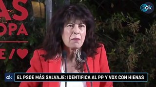 El PSOE más salvaje: identifica al PP y Vox con hienas