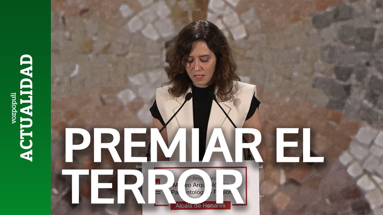 Ayuso dice que palabras sobre Hamás y ETA buscaban subrayar que no se puede premiar el "terror"