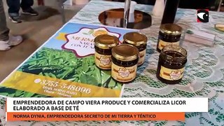 Emprendedora de Campo Viera produce y comercializa licor elaborado a base de té