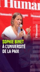 "En France, le problème, c’est que la guerre est un marché" : Sophie Binet, secrétaire générale de la CGT - L'Université de la Paix