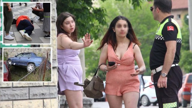 Yayaya çarpan alkollü sürücü, 500 metre ileride kaza yaptı