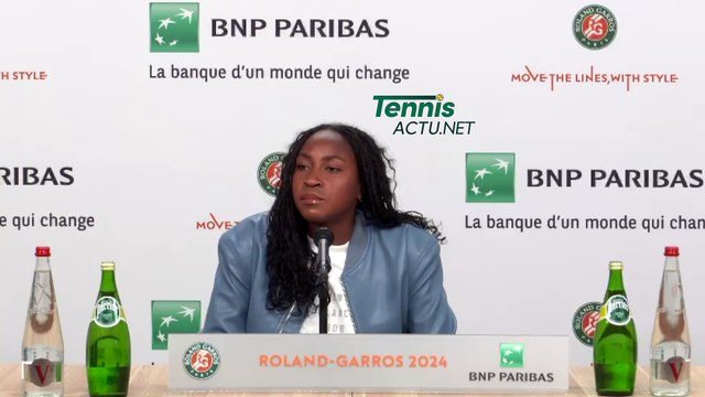 Tennis - Roland-Garros 2024 - Coco Gauff : If I want to be the player I want to become, I have to put myself in an uncomfortable situation