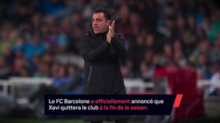 Le club annonce le départ de Xavi !