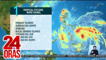 Signal No. 1, nakataas na sa ilang bahagi ng bansa dahil sa Bagyong Aghon | 24 Oras
