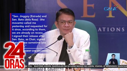 Pikoy Santiago at Jonathan Morales na dinetine dahil cited-in-contempt nitong Lunes, pinalaya | 24 Oras