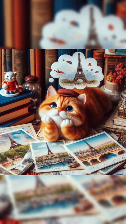 Orange cat holiday