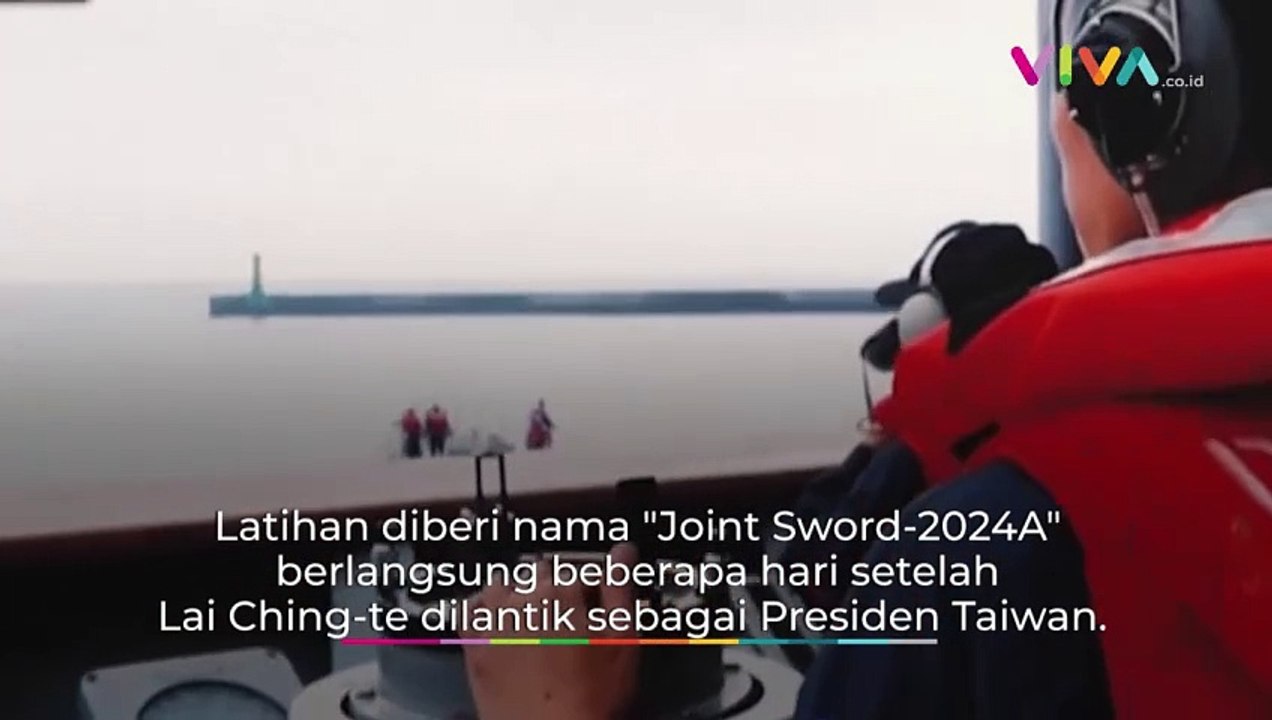 Lantik Presiden Baru,r Tiongkok 'Serbu' Militer Taiwan