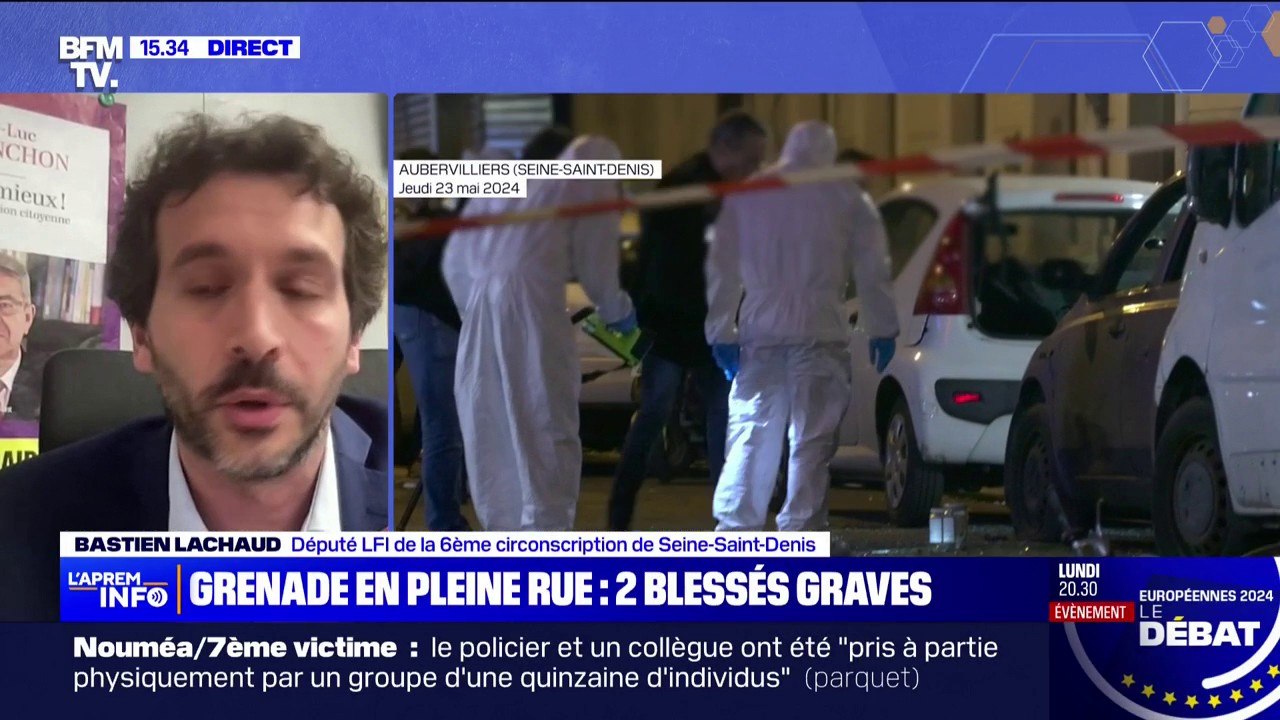 Grenade à Aubervilliers: "C'est malheureusement habituel" déclare Bastien Lachaud, député LFI de la 6ème circonscription de Seine-Saint-Denis
