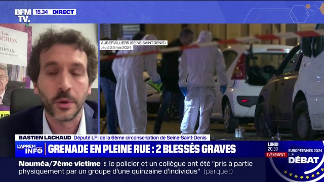 Grenade à Aubervilliers: C'est malheureusement habituel déclare Bastien Lachaud, député LFI de la 6ème circonscription de Seine-Saint-Denis