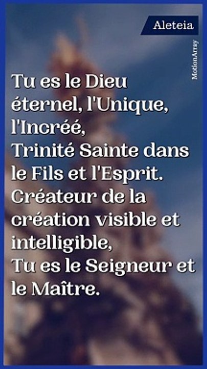 Prière à la sainte Trinité