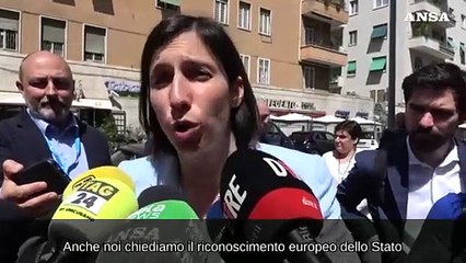 Medio Oriente, Schlein: "Chiediamo il riconoscimento europeo dello stato di Palestina"