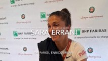 Sara Errani dopo l'accesso nel Md del Roland Garros 2024