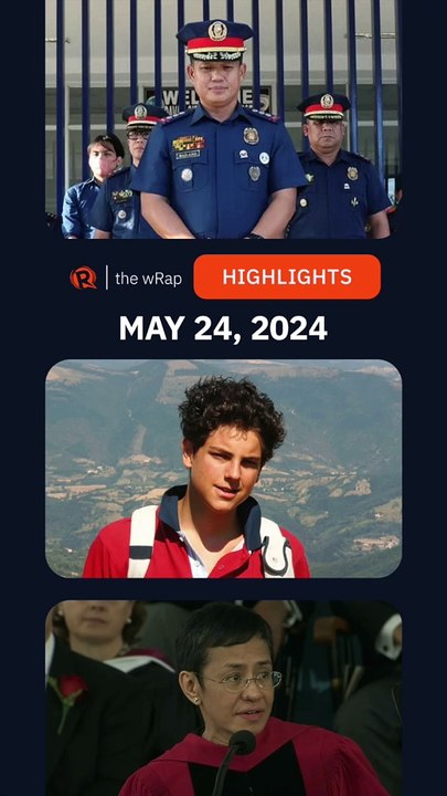 Today's headlines: Davao police chief, first millennial saint, Maria Ressa | The wRap | May 24, 2024