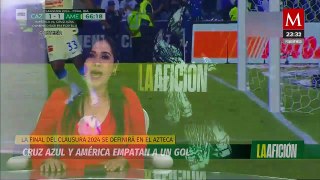 Cruz Azul y América empatan a un gol en la final de ida de la Liga MX