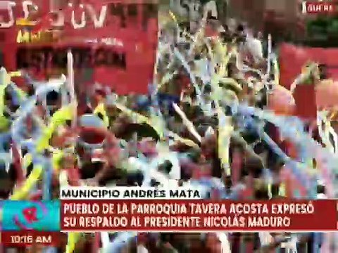 Pueblo sucrense alza su voz en rechazo a las medidas coercitivas contra Venezuela