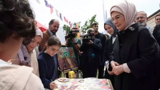 Emine Erdoğan, Şule Yüksel Şenler Vakfı Kitap ve Kültür Günleri'ni ziyaret etti
