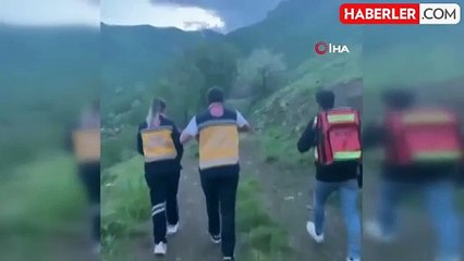 Ot toplarken rahatsızlanan vatandaşın yardımına sağlık ekipleri koştu