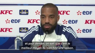 Lyon - Lacazette : “Le fait d’être qualifiés en Europa League, ça nous enlève une très grosse pression”