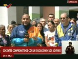 Docentes de Caracas realizan recolección de firmas para exigir el cese del bloqueo contra Venezuela
