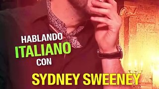 Hablando Italiano con Sydney Sweeney y Álvaro Morte