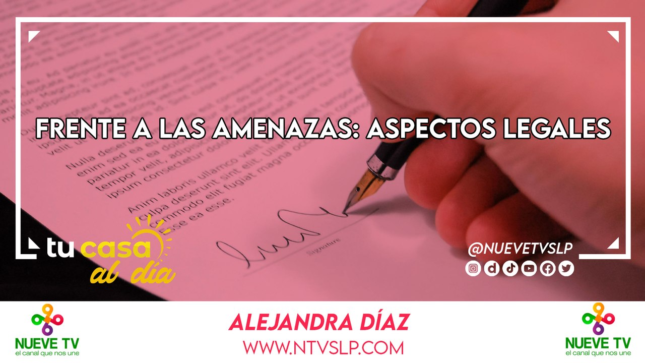 Frente a las Amenazas: Aspectos Legales