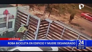¡Impactante! Ladrón muere desangrado tras intentar robar bicicleta de edificio en La Molina