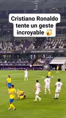Ronaldo tente un geste incroyable mais se fait faucher sur le terrain