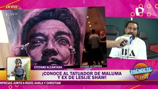 Stefano Alcántara: tatuador de Maluma revela cómo fue dibujar en la piel de su expareja Leslie Shaw