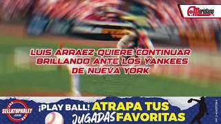 ¡Luis Arráez quiere continuar brillando ante los Yankees de Nueva York!