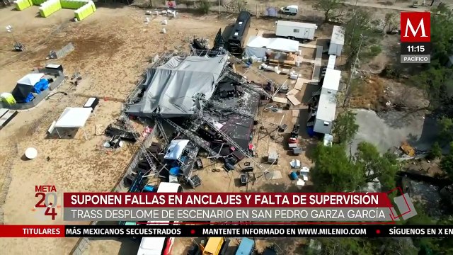 Empresarios suponen falla en anclajes y falta de supervisión en desplome de escenario en San Pedro