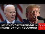 Donald Trump Blasts President Biden Over Inflation In The United States