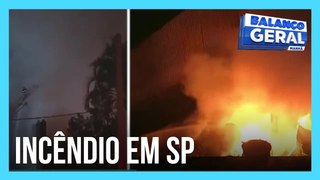 Incêndio atinge indústria de óleo em Guarulhos (SP)