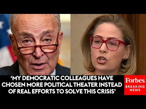 JUST IN: Kyrsten Sinema Shreds Dems For Playing A 'Cynical Political Game' With Border Security Bill