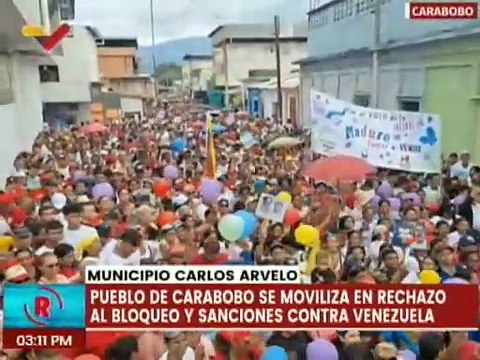 Carabobo | Habitantes del mcpio. Carlos Arvelo marchan en respaldo al Pdte. Nicolás Maduro
