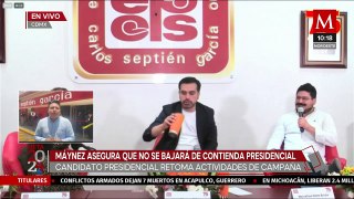 Jorge Álvarez Máynez aseguró no declinar a la contienda electoral en su visita a CdMx