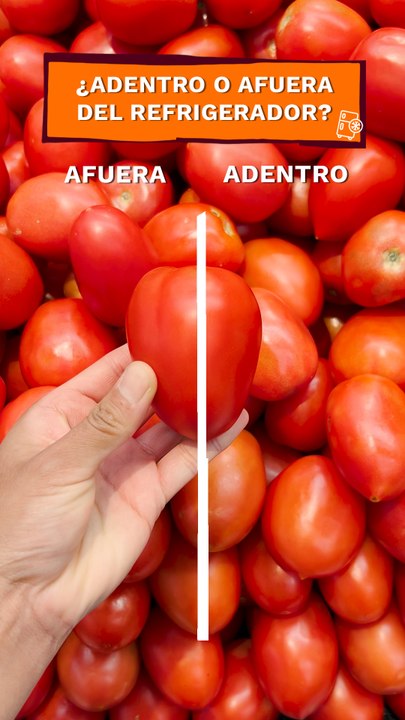 ¿Adentro o afuera del refrigerador- Edición - Frutas y verduras
