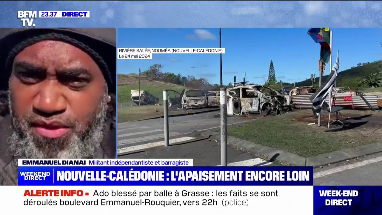 Emmanuel Dianai (militant indépendantiste kanak): "L'apaisement viendra, mais il faut un acte fort qui dépasse la présence d'Emmanuel Macron en Nouvelle-Calédonie"
