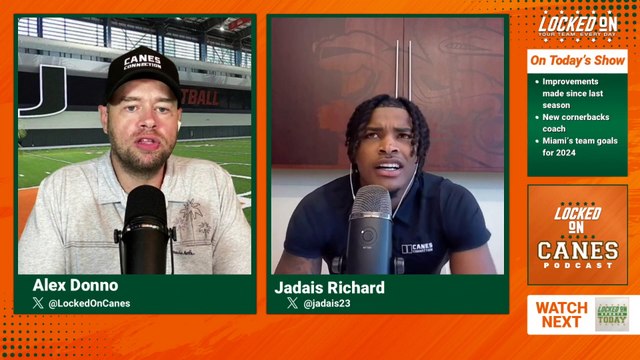 Miami CB Jadais Richard Talks Team Goals and Cam Ward