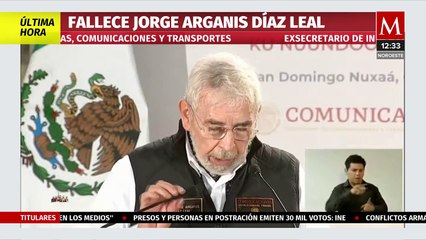 Fallece Jorge Arganis Díaz Leal, extitular SICT, a los 81 años