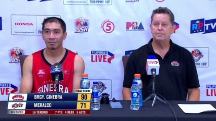 Interview with Best Player LA Tenorio and Coach Tim Cone [May 24, 2024]