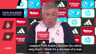 Ancelotti admits it will be tough replacing Kroos