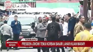 Detik-Detik Jokowi dan Iriana Tiba di Lokasi Terdampak Bencana Banjir Sumatera Barat