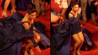 Cannes 2024: Avneet Kaur Touching Stairs Video At Red Carpet Entry Wins Hearts, Public Reaction..