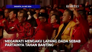 Reaksi Megawati Lihat Patung Banteng Penuh Panah di Acara Rakernas PDIP