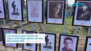 Bega Soldiers' Memorial Gate Centenary Service, 25-5-24, Bega District News