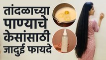 केसांच्या सर्व  समस्यांसाठी  तांदळाचं पाणी | Rice Water For All Hair Problems | Hair Care